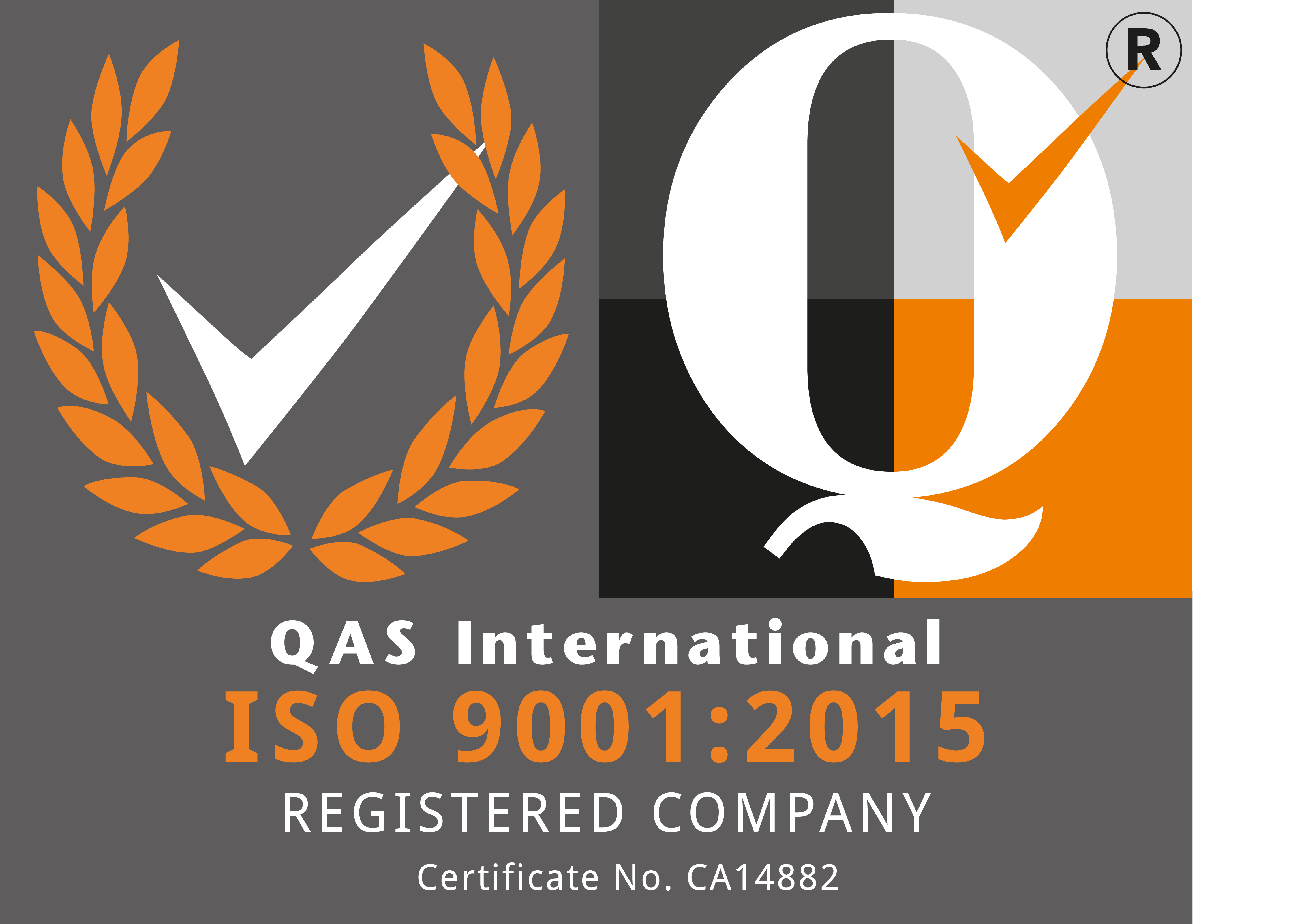 A logo displaying EPS's certification for ISO 9001